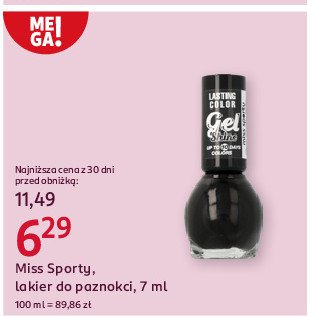 Lakier do paznokci MISS SPORTY LASTING COLOR GEL SHINE promocja