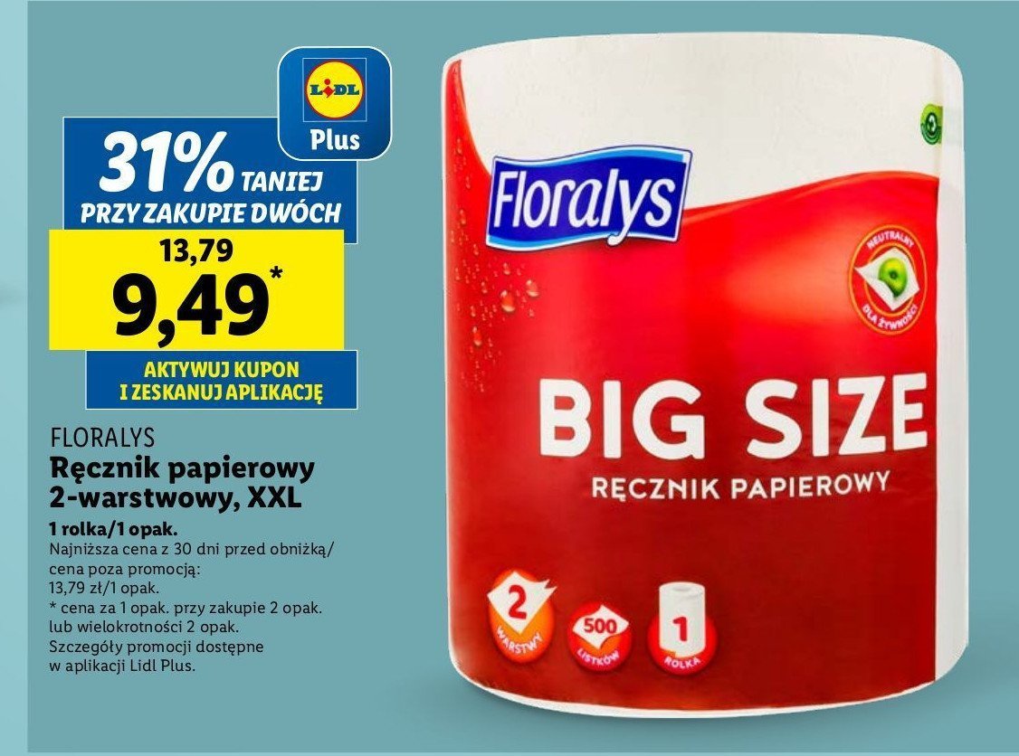 Ręcznik papierowy Floralys promocja