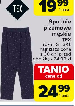 Spodnie piżamowe męskie s-xxxl Tex promocja