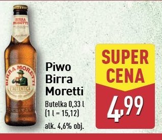 Piwo Birra moretti promocja