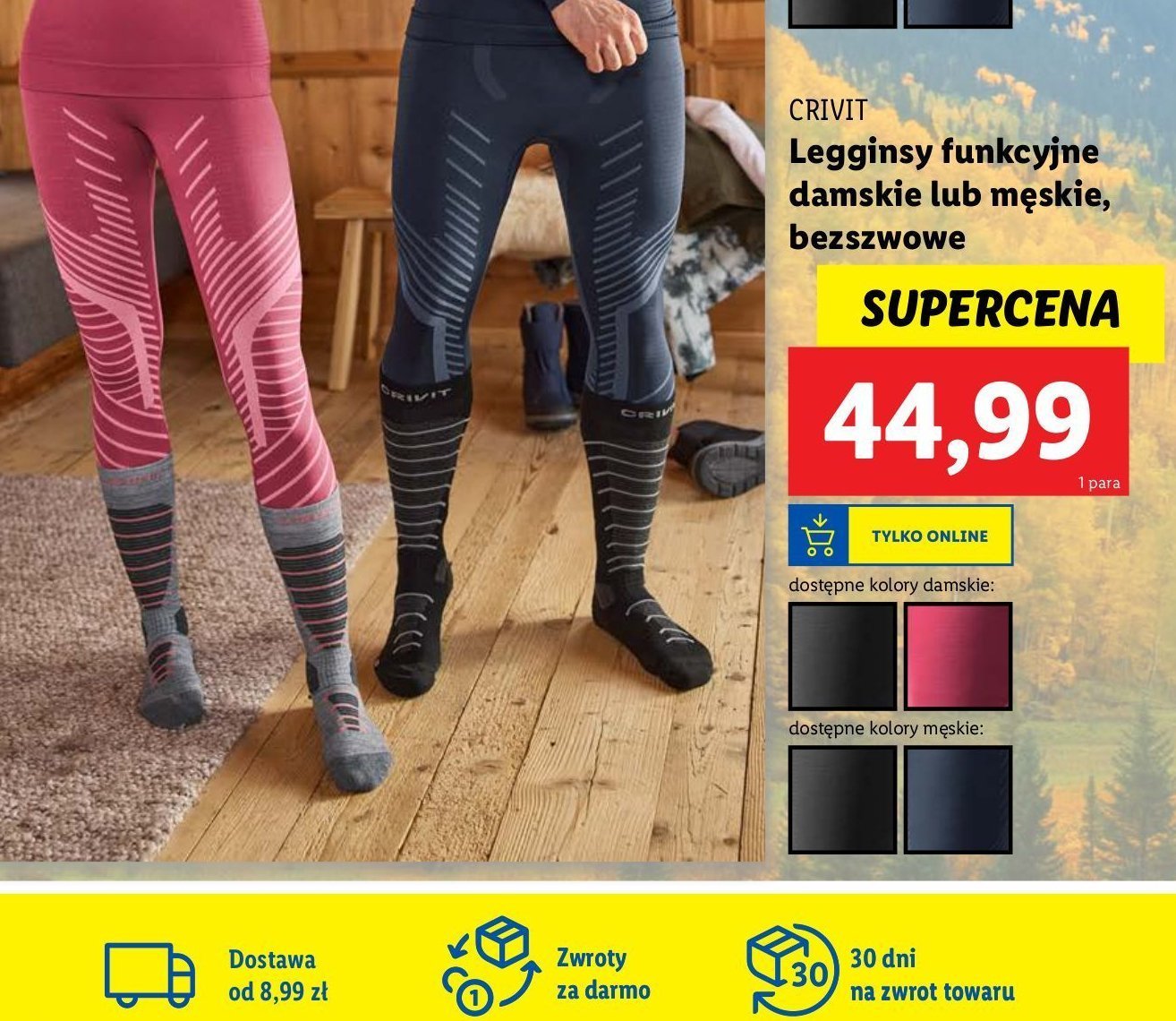 Legginsy męskie Crivit promocja