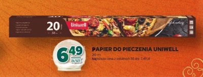 Papier do pieczenia Uniwell 20 m promocja w Stokrotka