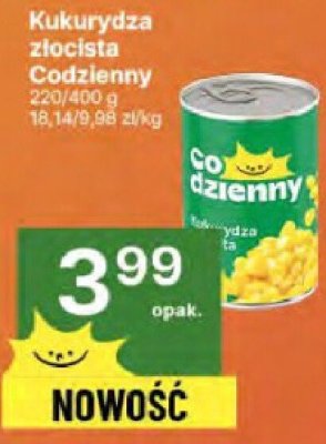 Kukurydza konserwowa Codzienny promocja w Delikatesy Centrum