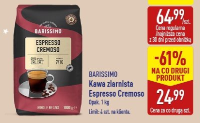 Kawa ziarnista Espresso Cremoso 1 kg promocja w Aldi