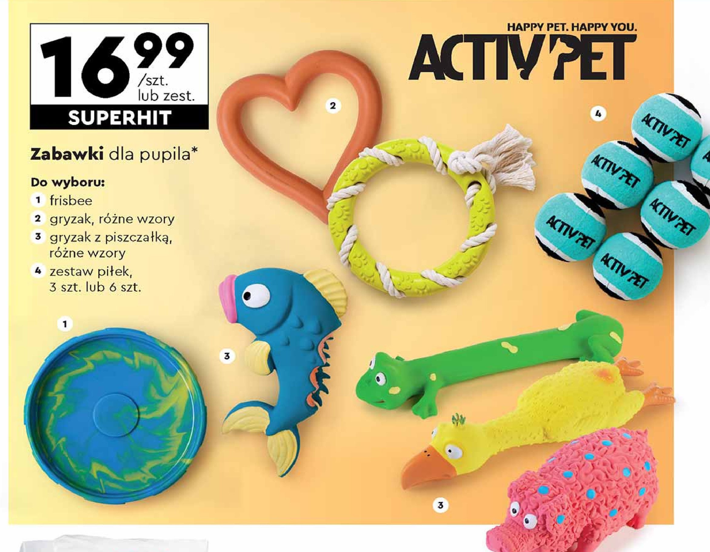 Gryzak gumowy Activ pet promocja