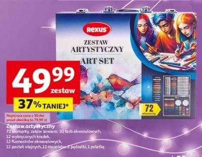Zestaw artystyczny Rexus Art Set 72 elementy promocja w Auchan