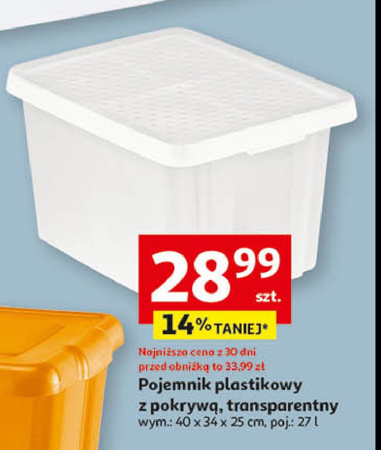 Poemnik z pokrywą 40 x 34 x 25 cm 27 l promocja