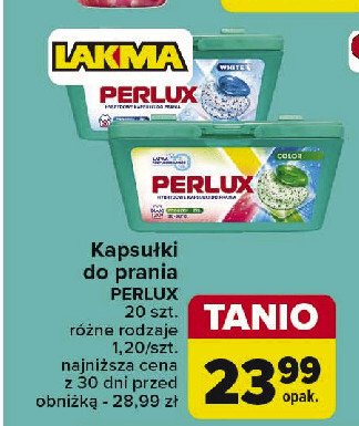 Kapsułki do prania color Perlux promocja