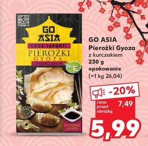 Pierożki gyoza z kurczakiem Go asia promocja w Kaufland