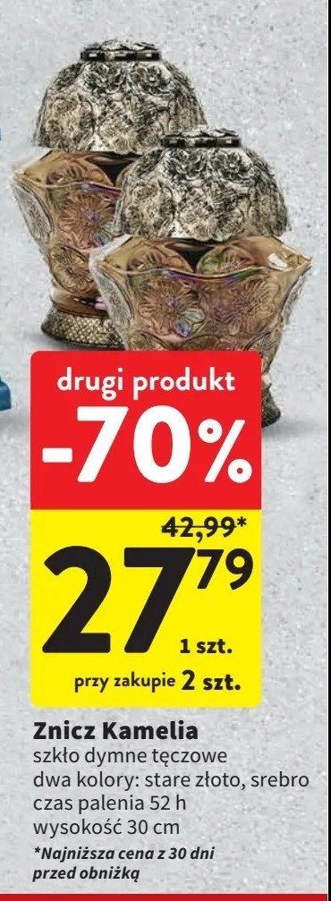 Znicz kamelia 52 h srebro promocja