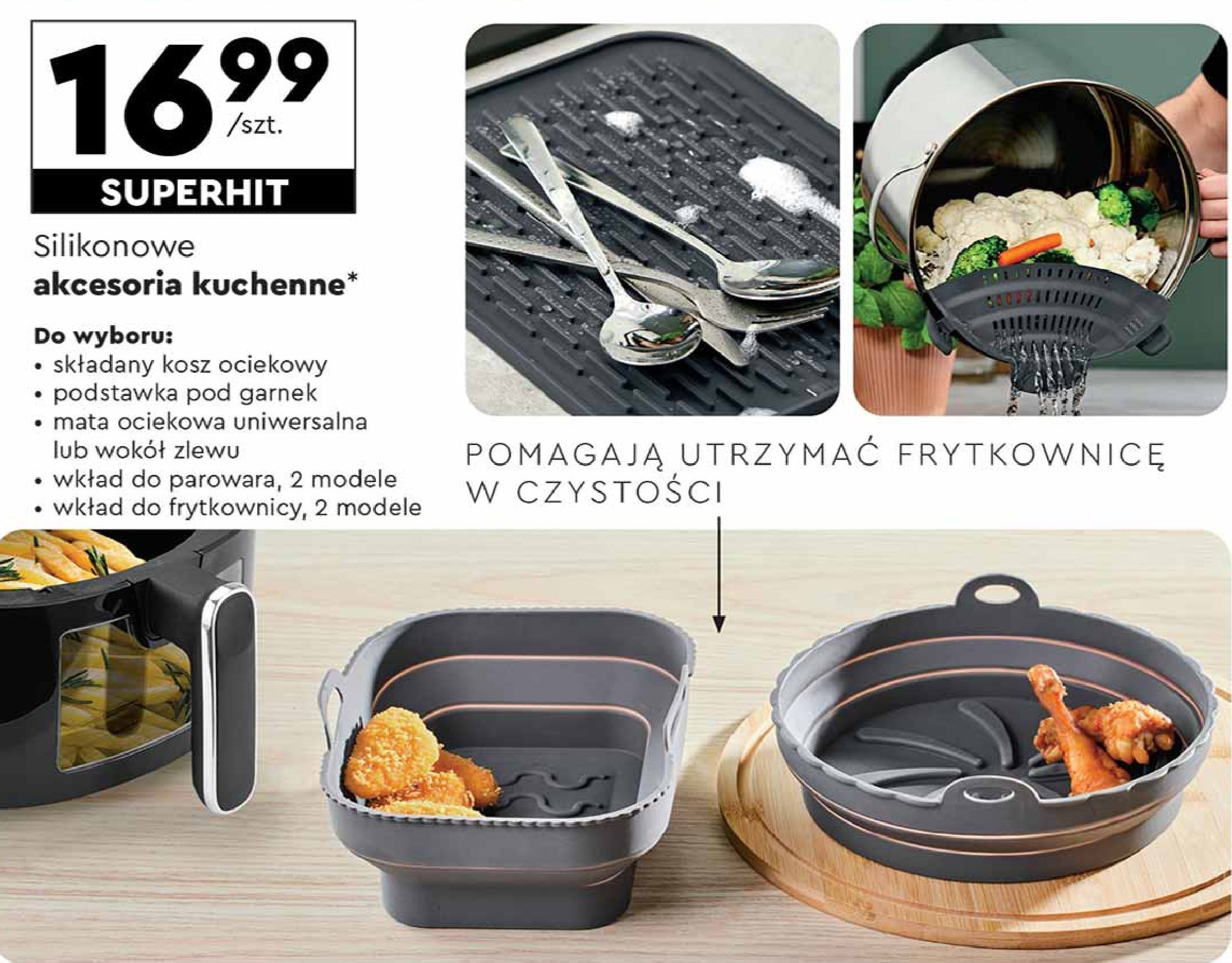 Mata ociekowa uniwersalna Smukee kitchen promocja w Biedronka