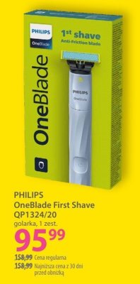Golarka PHILIPS OneBlade First Shave QP1324/20 promocja w Hebe