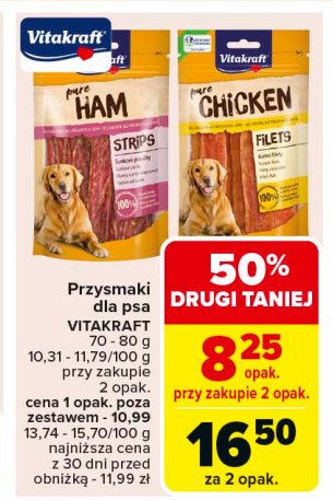 Paski szynki Vitakraft promocja w Carrefour