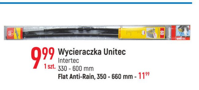 Wycieraczki samochodowe Unitec promocja