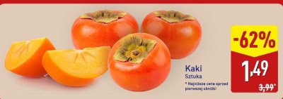 Kaki 1 szt. promocja w Aldi