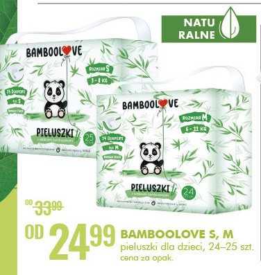 Pieluchy dla dzieci m BAMBOOLOVE promocja