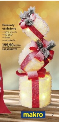 Prezenty ośnieżone promocja w Makro
