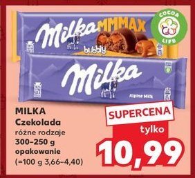 Czekolada Milka alpenmilch promocja w Kaufland