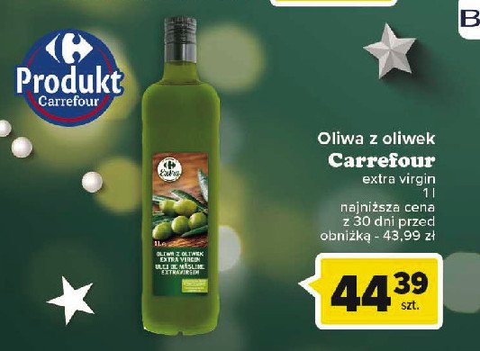 Oliwa z oliwek z pierwszego tłoczenia Carrefour promocja