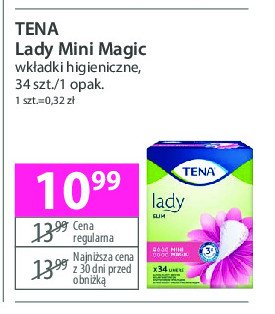 Wkładki mini magic Tena lady slim promocja