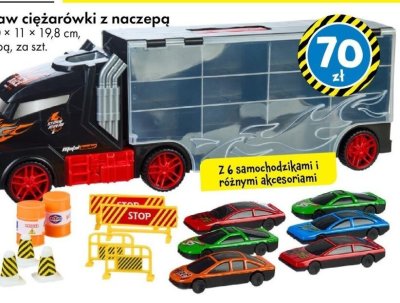 Zestaw ciężarówki z naczepą promocja w Tedi
