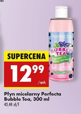 Emulsja do mycia twarzy butterfly tea Perfecta bubble tea promocja w Biedronka