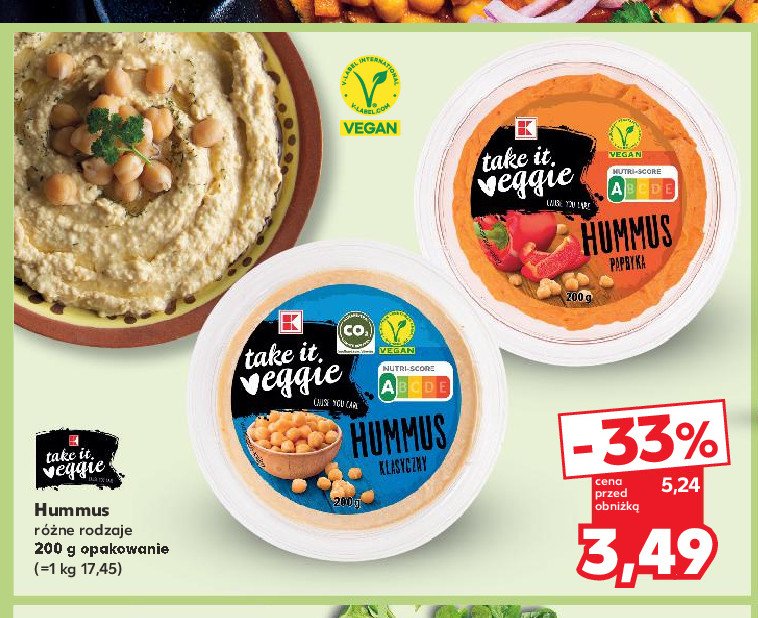 Hummus klasyczny K-classic promocja