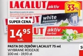 Pasta do z臋b贸w alpenminze Lacalut white promocja