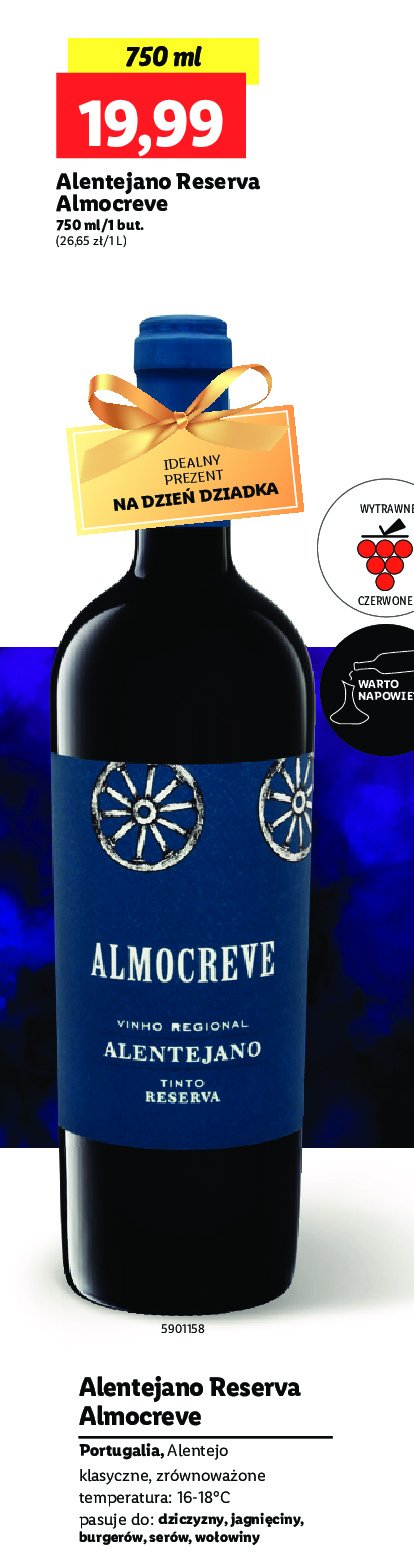 Wino Alentejano reserva almocreve promocja