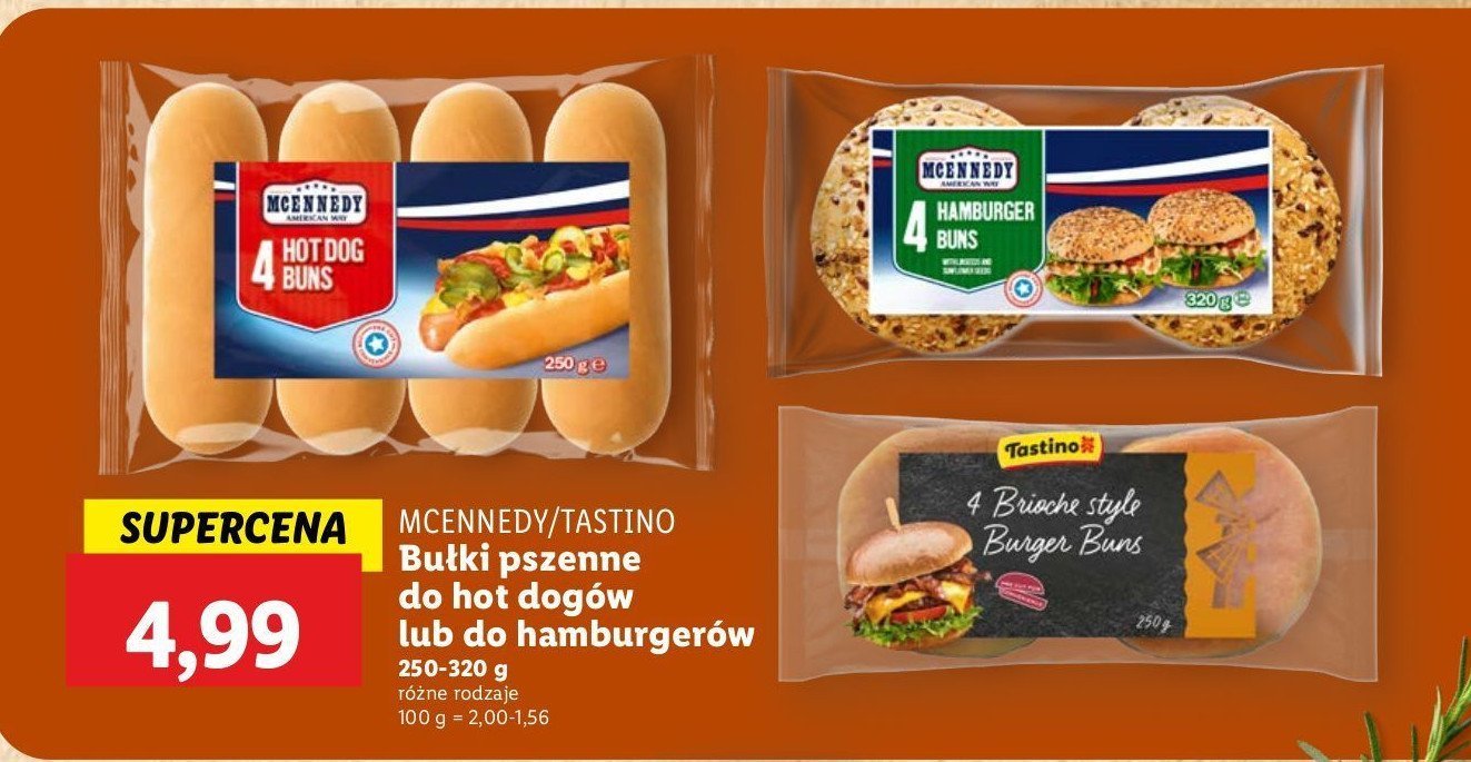 Bułki do hot-dogów Mcennedy promocja w Lidl