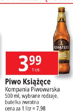 Piwo Książęce złote pszeniczne promocja w Leclerc