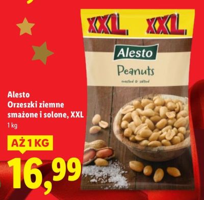Orzechy ziemne prażone i solone XXL  promocja w Lidl