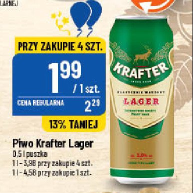 Piwo Krafter lager promocje