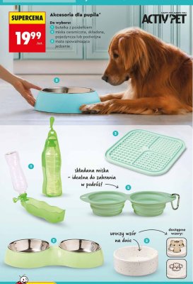 Miska ceramiczna podwójna dla pupila promocja w Biedronka