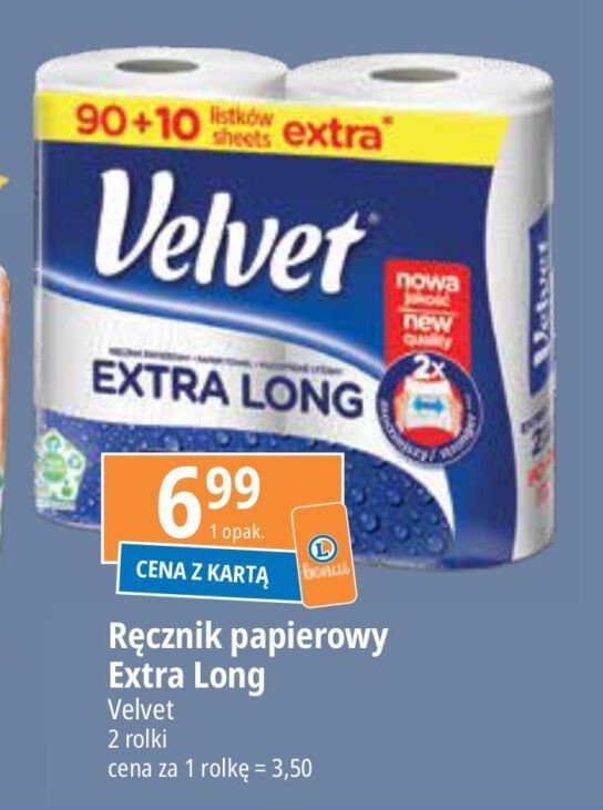 Ręcznik papierowy Velvet extra long promocja