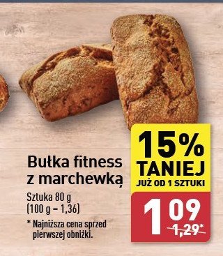 Bułka fitness z marchewką promocja