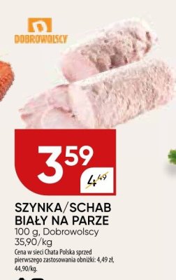 Szynka/Schab biały na parze promocja w Chata Polska