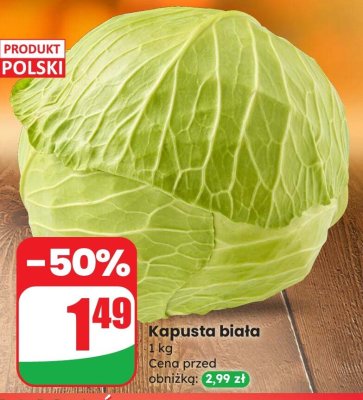 Kapusta biała promocja w Dino