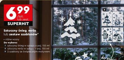 Zestaw szablonów ze świątecznym motywem promocja w Biedronka