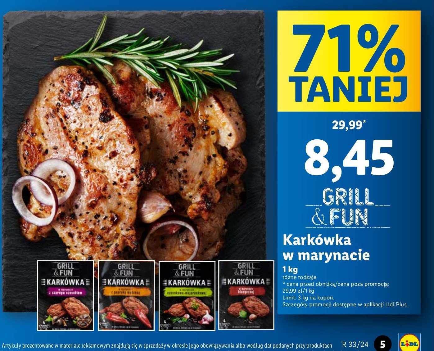 Karkówka wieprzowa w marynacie z papryki wędzonej Grill and fun promocja