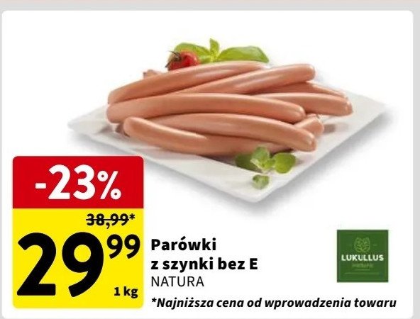 Parówki z szynki Lukullus promocja