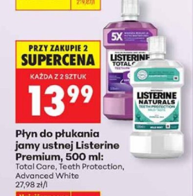 Płyn do płukania jamy ustnej Premium Total Care promocja w Biedronka