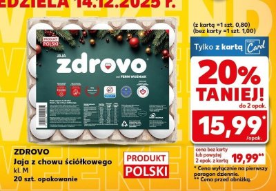 Jaja z chowu ściółkowego ZDROVO promocja w Kaufland