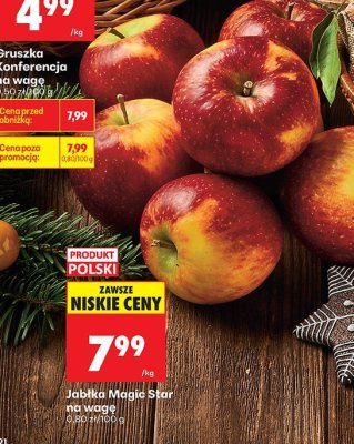 Jabłka Magic na wagę promocja w Biedronka