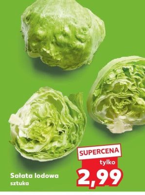 Sałata lodowa  promocja w Kaufland