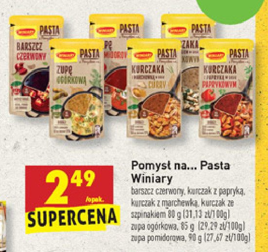 Zupa og贸rkowa Winiary pasta z pomys艂em na... promocja