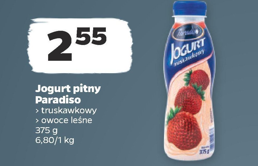 Jogurt truskawka Paradiso promocja