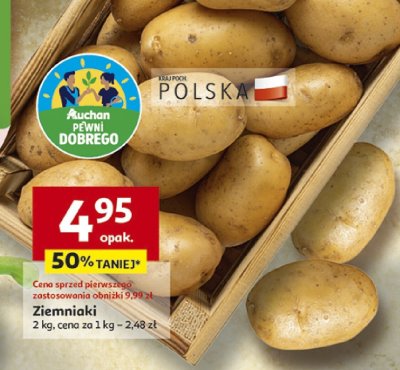 Ziemniaki polskie Agrosad promocja w Auchan