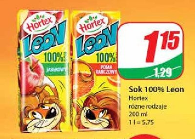Sok jabłkowy Hortex leon promocja