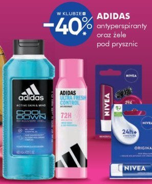 Żel pod prysznic Adidas antyperspiranty oraz żele pod prysznic promocja w Super-Pharm